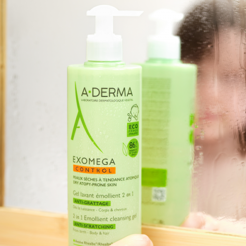 ADERMA EXOMEGA CONTROL 2 IN 1 ANTI-SCRATCHING EMOLLIENT CLEANSING GEL 200ML