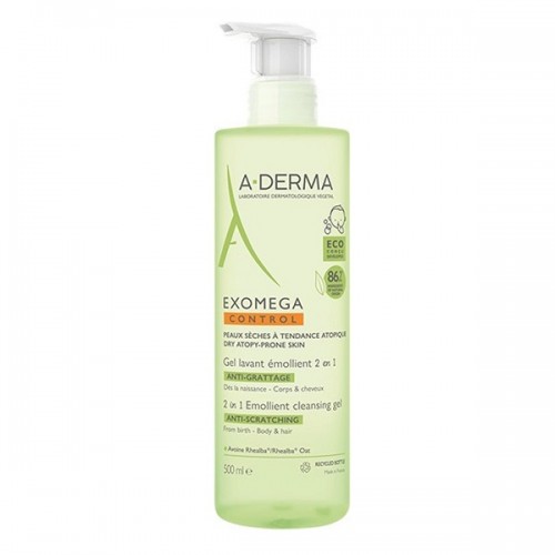 ADERMA EXOMEGA CONTROL 2 IN 1 ANTI-SCRATCHING EMOLLIENT CLEANSING GEL 500ML