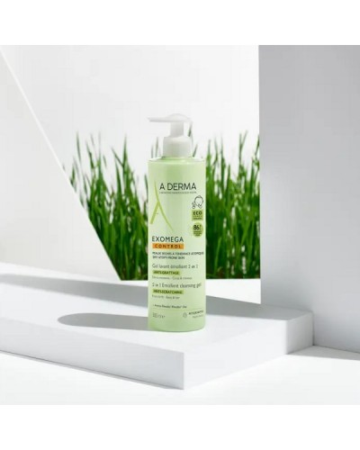 ADERMA EXOMEGA CONTROL 2 IN 1 ANTI-SCRATCHING EMOLLIENT CLEANSING GEL 500ML