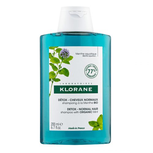 KLORANE DETOX SHAMPOO WITH ORGANIC AQUANTIC MINT NORMAL HAIR 200ML