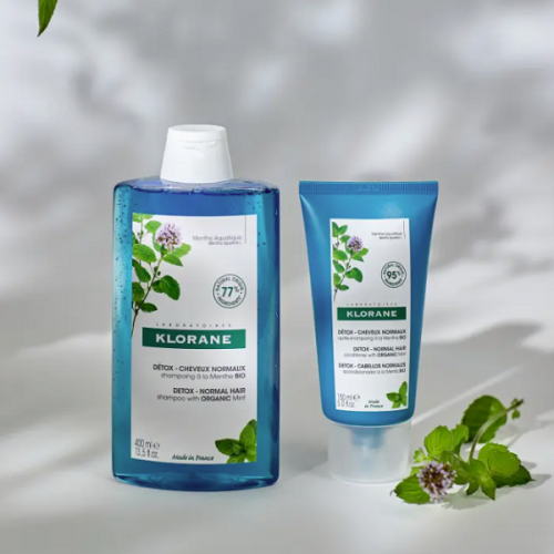 KLORANE DETOX SHAMPOO WITH ORGANIC AQUANTIC MINT NORMAL HAIR 200ML