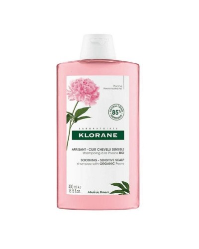 KLORANE SOOTHING SHAMPOO WITH ORGANIC PEONY SENSITIVE SCALP 400ML