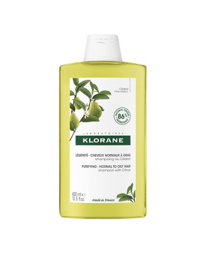 KLORANE PURIFYING SHAMPOO WITH CITRUS NORTMAL TO OILY HAIR 400ML