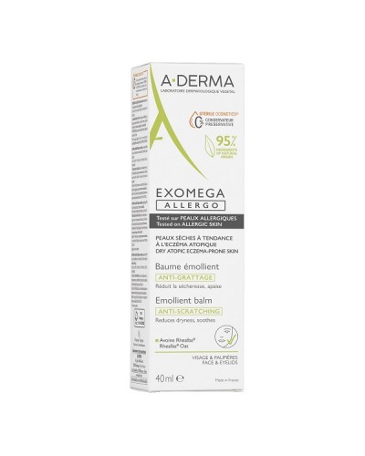 ADERMA EXOMEGA ALLERGO ANTI-SCRATCHING EMOLLIENT BALM 40ML