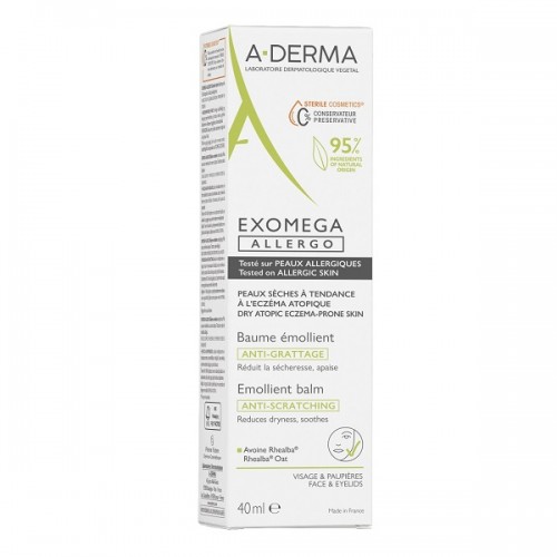 ADERMA EXOMEGA ALLERGO ANTI-SCRATCHING EMOLLIENT BALM 40ML