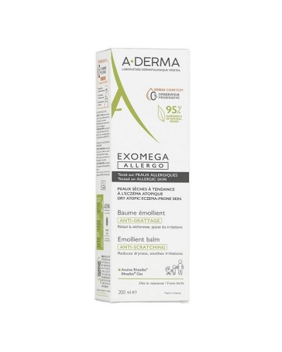 ADERMA EXOMEGA ALLERGO ANTI-SCRATCHING EMOLLIENT BALM 200ML