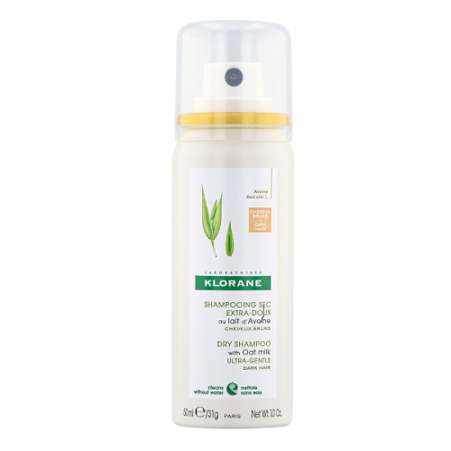 KLORANE ULTRA-GENTLE DRY SHAMPOO WITH OAT MILK DARK HAIR 50ML