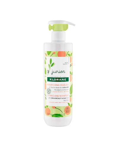 KLORANE JUNIOR DETANGLING SHAMPOO WITH ORGANICALLY FARMED OAT PEACH 500ML