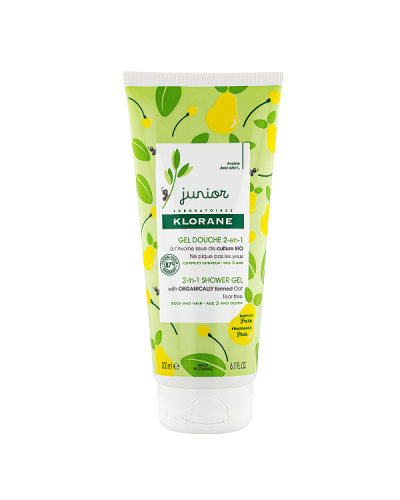 KLORANE JUNIOR 2 IN 1 SHOWER GEL WITH ORGANIC FARMED OAT PEAR 200ML