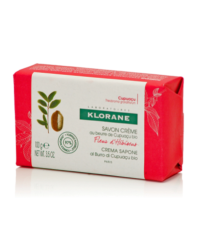 KLORANE FLEUR D' HIBISCUS CREAM SOAP WITH ORGANIC CUPUACU BUTTER 100GR