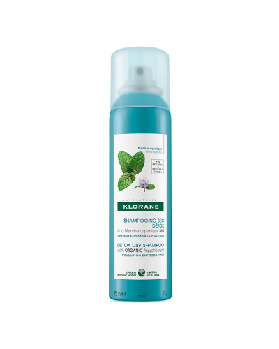 KLORANE DETOX DRY SHAMPOO WITH ORGANIC AQUANTIC MINT NORMAL HAIR 150ML