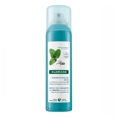 KLORANE DETOX DRY SHAMPOO WITH ORGANIC AQUANTIC MINT NORMAL HAIR 150ML