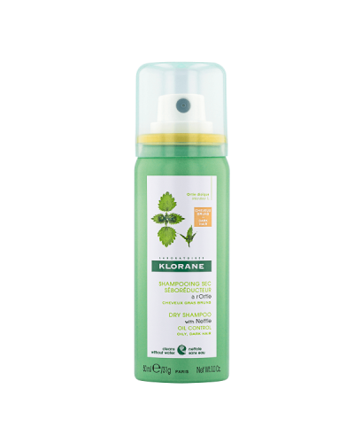 KLORANE ORTIE OIL CONTROL DRY SHAMPOO WITH ORGANIC NETTLE OILY, DARK HAIR 50ML