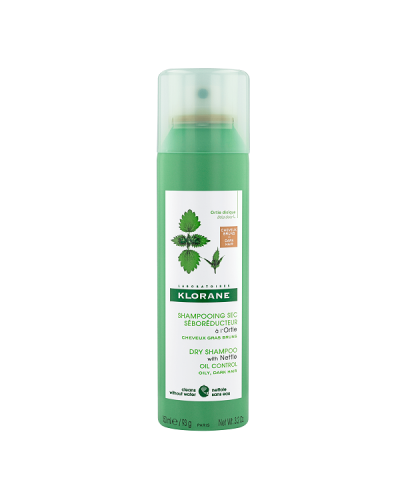 KLORANE ORTIE OIL CONTROL DRY SHAMPOO WITH NETTLE OILY, DARK HAIR 150ML