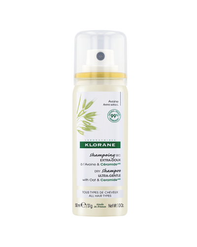 KLORANE ULTRA-GENTLE DRY SHAMPOO WITH OAT MILK & CERAMIDE ALL HAIR TYPES 50ML