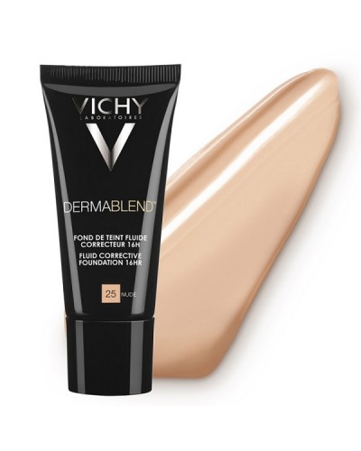 VICHY DERMABLEND FLUIDE CORRECTIVE FOUNDATION SPF35 No 25 NUDE 30ML