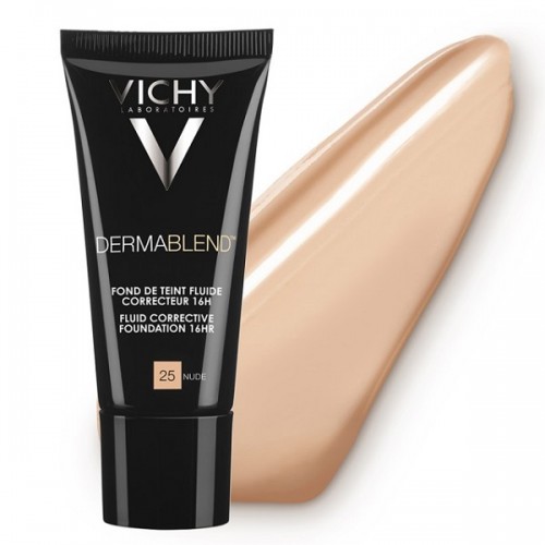 VICHY DERMABLEND FLUIDE CORRECTIVE FOUNDATION SPF35 No 25 NUDE 30ML