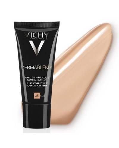 VICHY DERMABLEND FLUIDE CORRECTIVE FOUNDATION SPF35 No 35 SAND 30ML