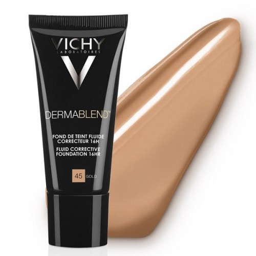VICHY DERMABLEND FLUIDE CORRECTIVE FOUNDATION SPF35 No 45 GOLD 30ML