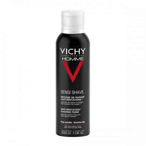 VICHY HOMME SENSI SHAVE ANTI-IRRITATION SHAVING FOAM 200ML