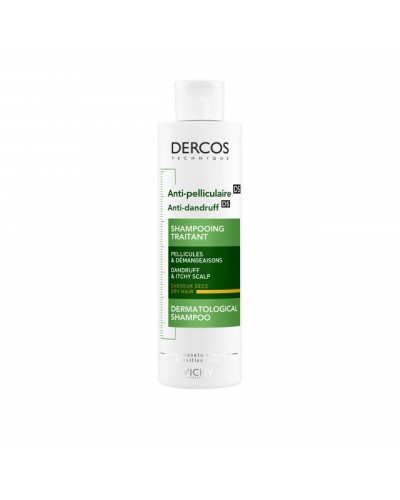 VICHY DERCOS ANTI-DANDRUFF ΑΝΤΙΠΙΤΥΡΙΔΙΚΟ ΣΑΜΠΟΥΑΝ ΓΙΑ ΞΗΡΑ ΜΑΛΛΙΑ 200ML