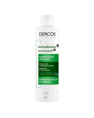 VICHY DERCOS ANTI-DANDRUFF ΑΝΤΙΠΙΤΥΡΙΔΙΚΟ ΣΑΜΠΟΥΑΝ ΓΙΑ ΚΑΝΟΝΙΚΑ/ΛΙΠΑΡΑ ΜΑΛΛΙΑ 200ML