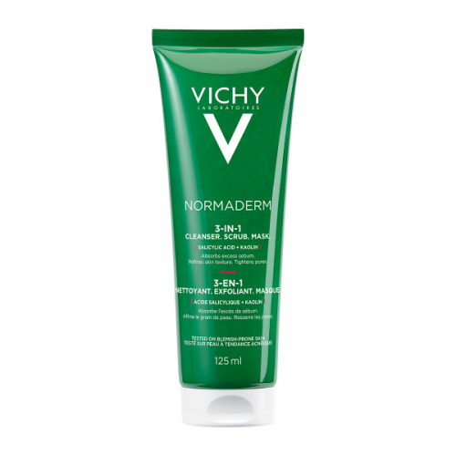 VICHY NORMADERM 3IN1 SCRUB + CLEANSER + MASK 125ml