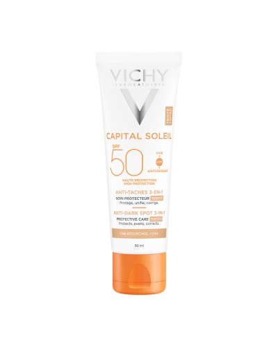 VICHY CAPITAL SOLEIL ANTI DARK-SPOT TINTED 3 IN 1 SPF50 50ML