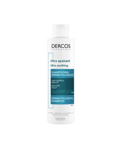 VICHY DERCOS ULTRA SOOTHING ΣΑΜΠΟΥΑΝ ΓΙΑ EΥΑΙΣΘΗΤΟ TΡΙΧΩΤΟ & ΛΙΠΑΡΑ & ΚΑΝΟΝΙΚΑ ΜΑΛΛΙΑ 200ML