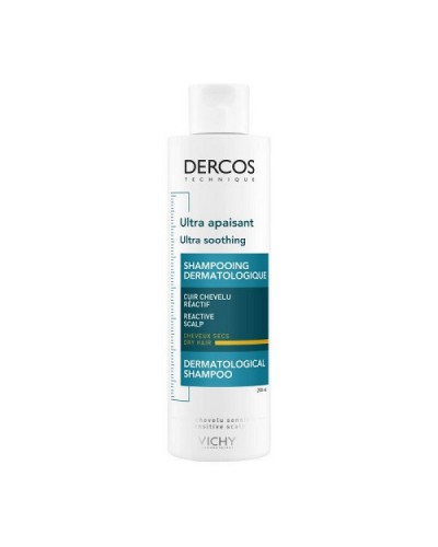 VICHY DERCOS ULTRA SOOTHING ΣΑΜΠΟΥΑΝ ΓΙΑ ΕΥΑΙΣΘΗΤΟ ΤΡΙΧΩΤΟ & ΞΗΡΑ ΜΑΛΛΙΑ 200ML