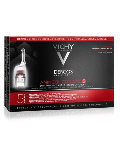 VICHY DERCOS AMINEXIL CLINICAL 5 MEN 21 ΑΜΠΟΥΛΕΣ X 6ML