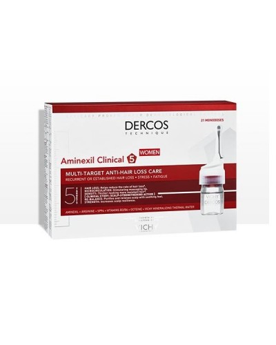 VICHY DERCOS AMINEXIL CLINICAL 5 WOMEN 21 ΑΜΠΟΥΛΕΣ X 6ML