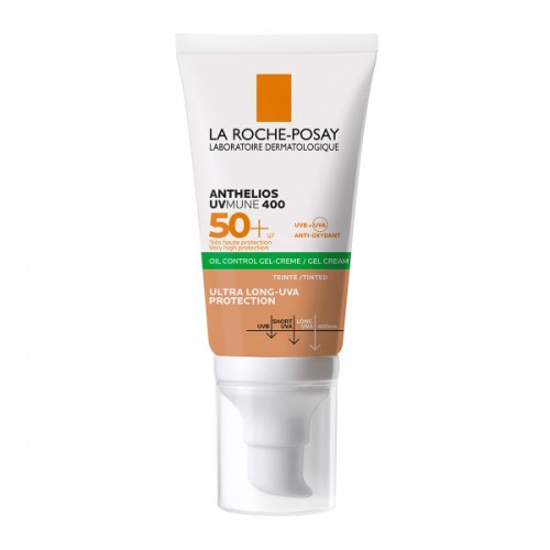 LA ROCHE POSAY ANTHELIOS UVMUNE 400 OIL CONTROL GEL CREAM SPF50+ TINTED 50ML