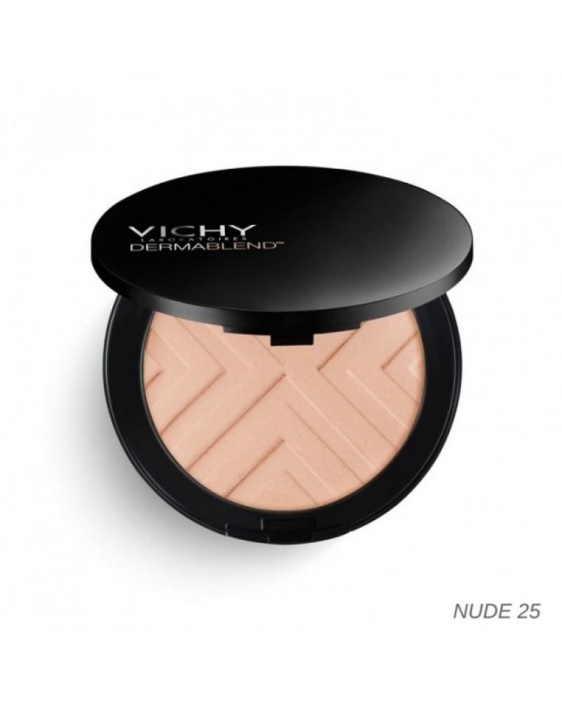 VICHY DERMABLEND COVERMATTE COMPACT POWDER FOUNDATION SPF25 No 25 NUDE 9.5GRG