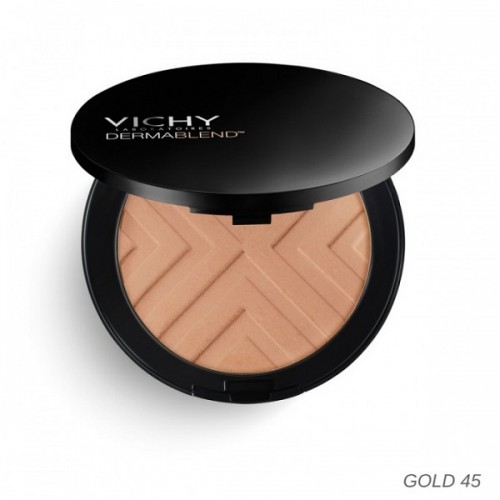 VICHY DERMABLEND COVERMATTE COMPACT POWDER FOUNDATION SPF25 No 45 GOLD 9.5GR
