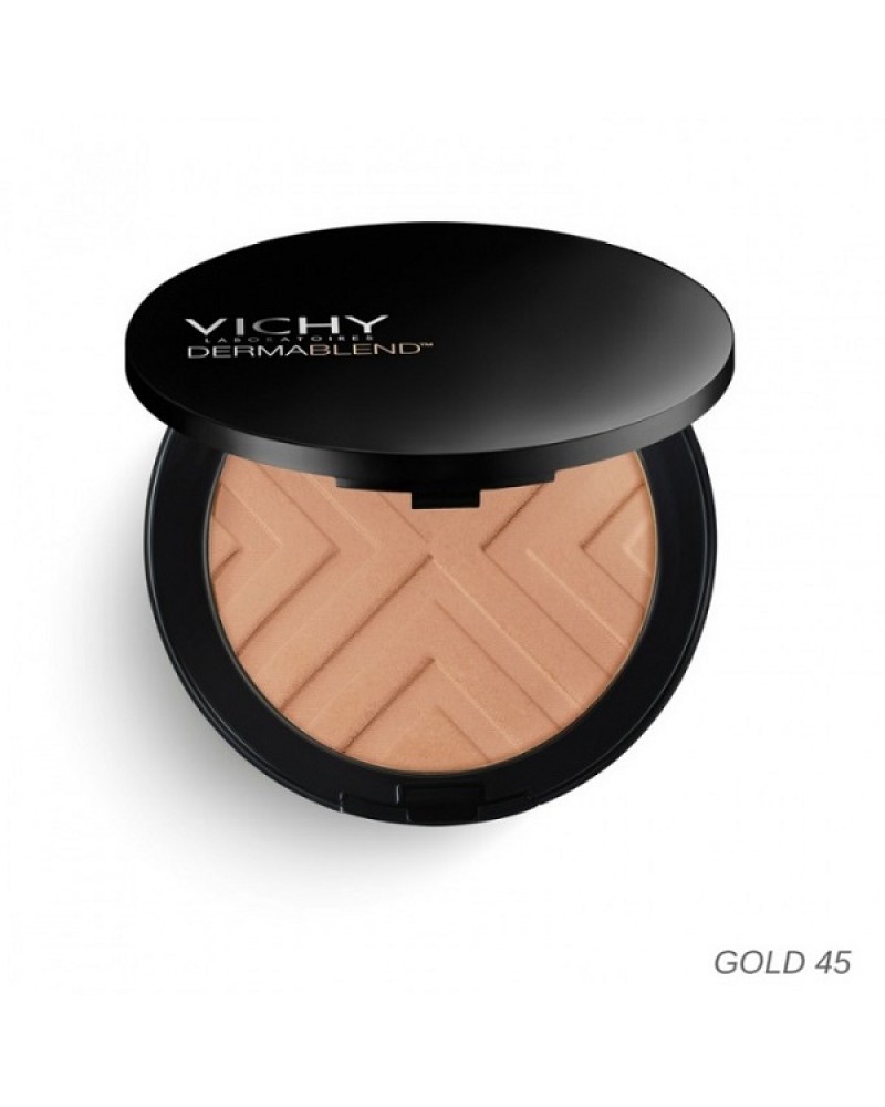VICHY DERMABLEND COVERMATTE COMPACT POWDER FOUNDATION SPF25 No 45 GOLD 9.5GR