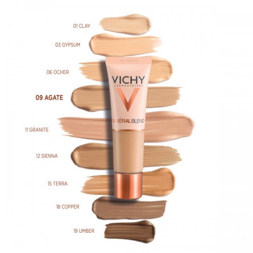 VICHY MINERALBLEND HYDRATING FLUID FOUNDATION 30ml 09 AGATE