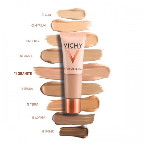 VICHY MINERALBLEND HYDRATING FLUID FOUNDATION 30ml 11 GRANITE