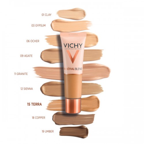 VICHY MINERALBLEND HYDRATING FLUID FOUNDATION 30ml 15 TERRA