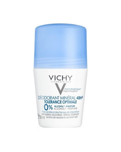 VICHY DEODORANT MINERAL 48H ROLL ON TOLERANCE OPTIMALE 50ML