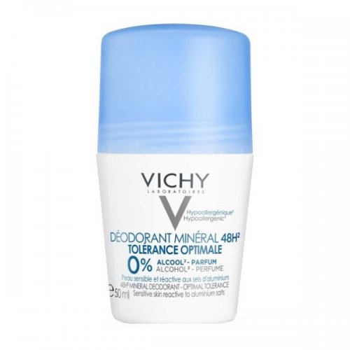 VICHY DEODORANT MINERAL 48H ROLL ON TOLERANCE OPTIMALE 50ML