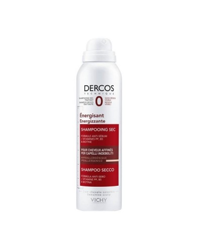 VICHY DERCOS ENERGISSANT DRY SHAMPOO ΞΗΡΟ ΔΥΝΑΜΩΤΙΚΟ ΣΑΜΠΟΥΑΝ ΚΑΤΑ ΤΗΣ ΤΡΙΧΟΠΤΩΣΗΣ 150ML