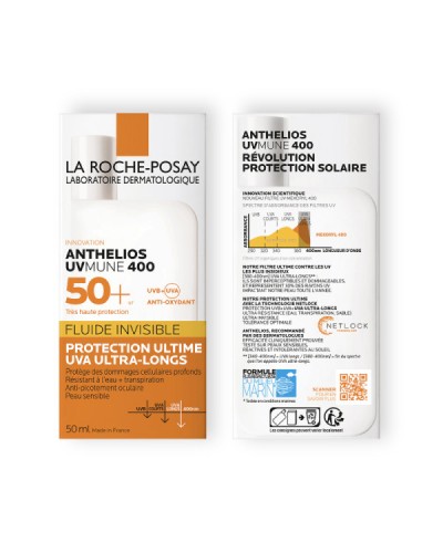 LA ROCHE POSAY ANTHELIOS UVMUNE 400 INVISIBLE FLUID SPF50+ ΜΕ ΑΡΩΜΑ 50ML