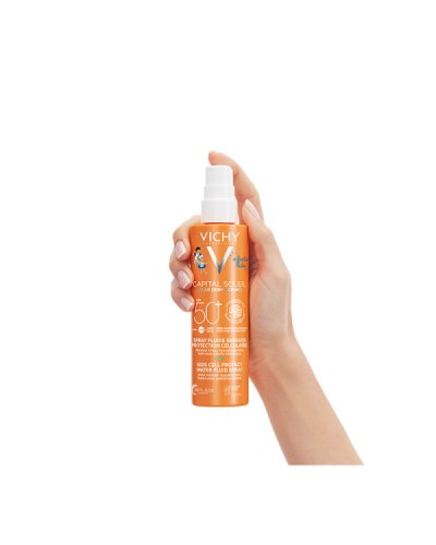 VICHY CAPITAL SOLEIL  KIDS CELL PROTECT WATER FLUID SPRAY SPF50+ 200ML