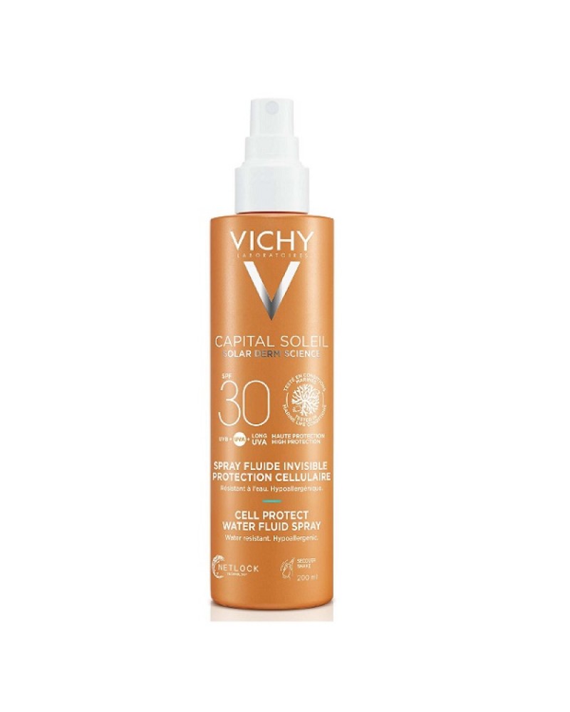 VICHY CAPITAL SOLEIL CELL PROTECT WATER FLUID SPRAY SPF30 200ML