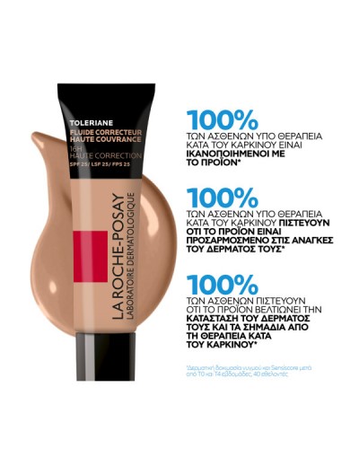 LA ROCHE POSAY TOLERIANE FULL COVERAGE CORRECTIVE FLUID FOUNDATION No. 9,5 30ML