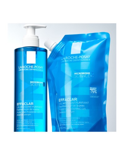 LA ROCHE POSAY EFFACLAR PURIFYING FOAMING GEL +M REFILL 400ML