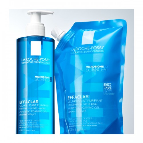 LA ROCHE POSAY EFFACLAR PURIFYING FOAMING GEL +M REFILL 400ML