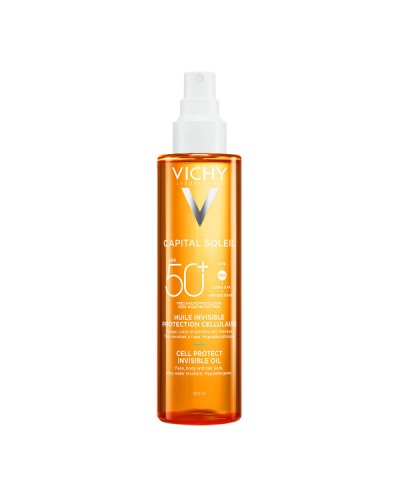 VICHY CAPITAL SOLEIL CELL PROTECT INVISIBLE OIL SPF50+ 200ml