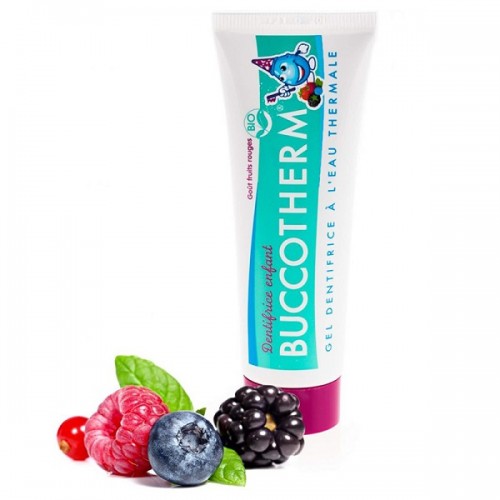 BUCCOTHERM KIDS TOOTHPASTE AGE 3  RED BERRY FLAVOR 50ml
